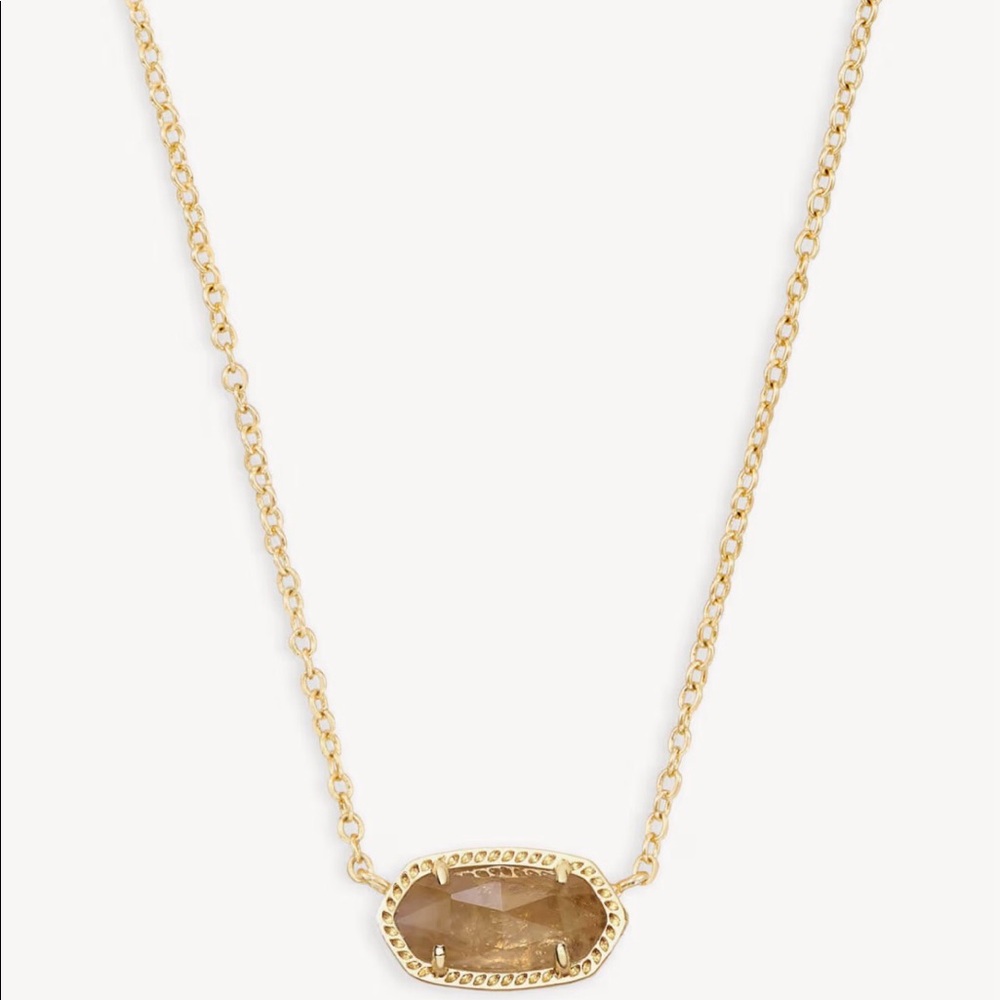 Kendra Scott Elisa Gold Pendant in Citrine